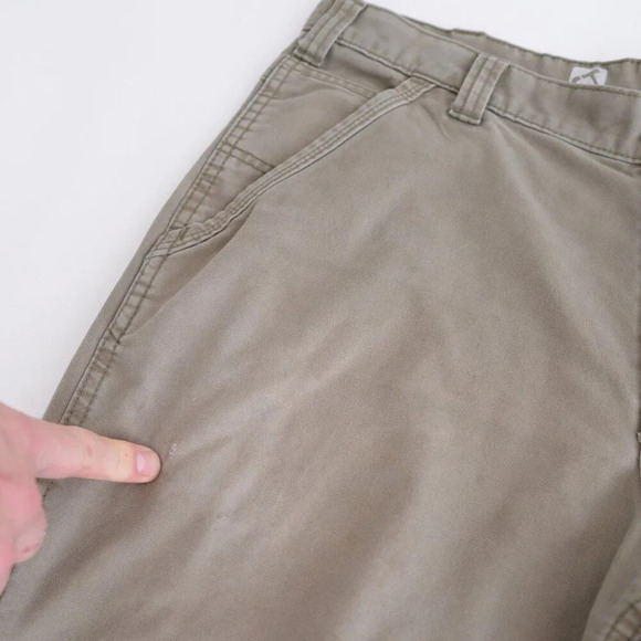 Carhartt Tan  Full Swing Relax Fit Double Knee Dungaree Carpenter Pants 38X30 - Picture 13 of 16